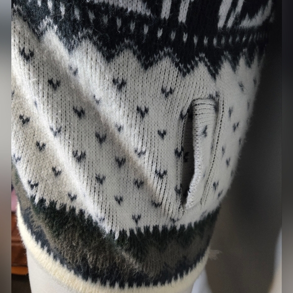 Vintage Wool Tejidos Ruminahui Alpaca Zip-up Hoodie Sweater Jacket Size S - Picture 7 of 9